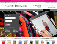 Tablet Screenshot of girlmeetsdress.com